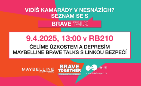 Přednáška Maybeline Brave Talks s Linkou Bezpečí